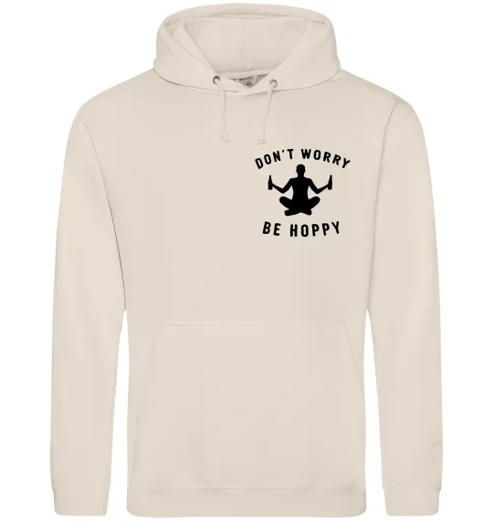 Мужская толстовка (худи) Don`t worry be hoppy Таш фото