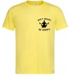 Чоловіча футболка Don`t worry be hoppy Лимонний фото