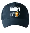 Кепка Do i want a beer? Темно-синій фото