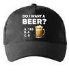 Кепка Do i want a beer? Чорний фото