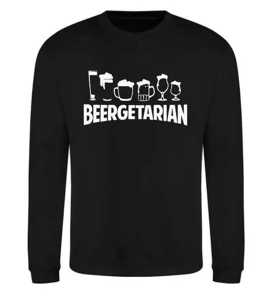 Світшот Beergeterian Чорний фото