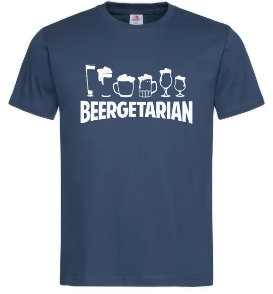 Чоловіча футболка Beergeterian Темно-синій фото