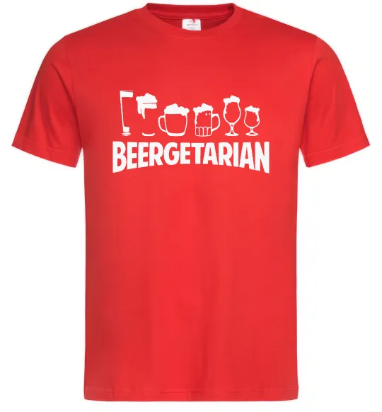 Чоловіча футболка Beergeterian Червоний фото