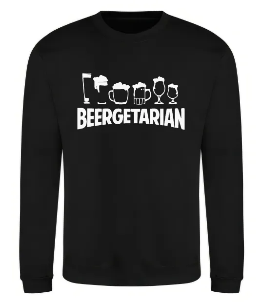 Світшот Beergeterian Чорний фото