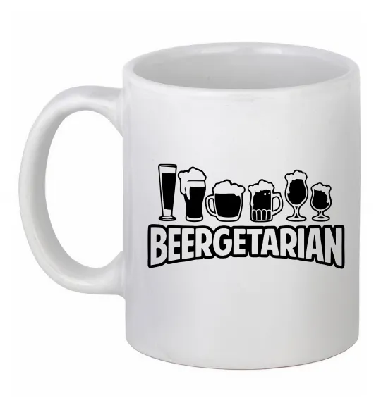 Чашка керамічна Beergeterian Білий фото