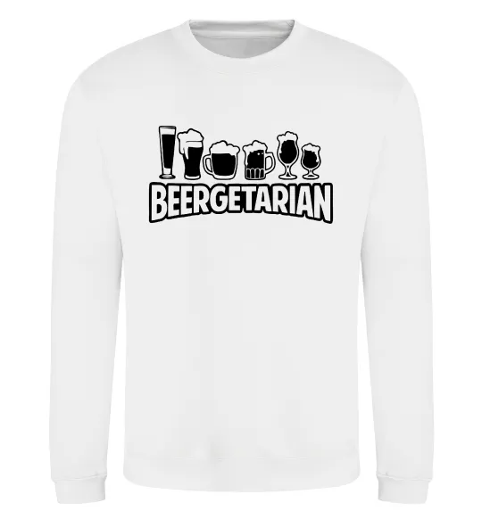 Світшот Beergeterian Білий фото