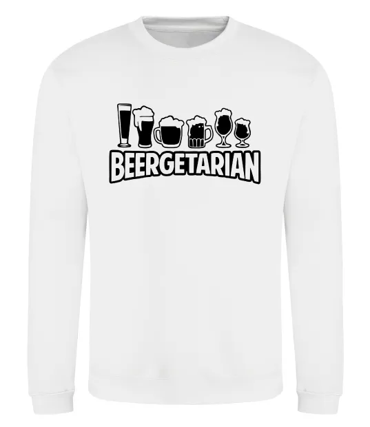Світшот Beergeterian Білий фото