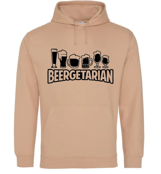 Чоловіча толстовка (худі) Beergeterian Пісочний фото