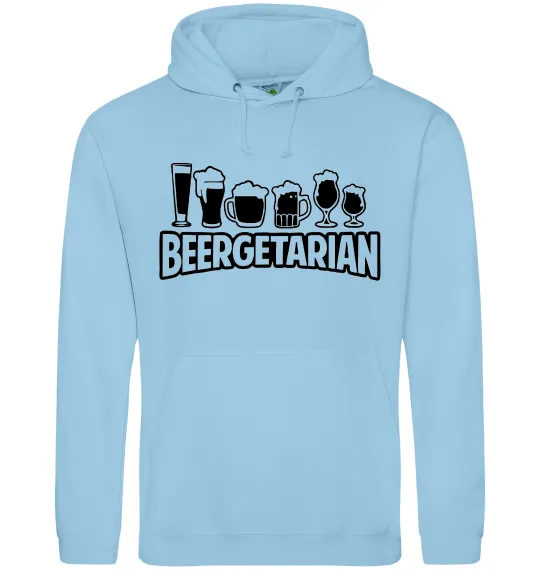 Мужская толстовка (худи) Beergeterian Голубой фото