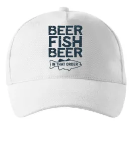 Кепка Beer fish beer Білий фото