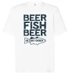 Футболка Оверсайз Beer fish beer Белый фото