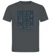 Мужская футболка Beer fish beer Графит фото