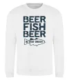 Свитшот Beer fish beer Белый Свитшот Beer fish beer Белый фото