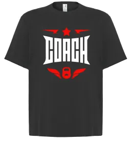 Футболка Оверсайз Тренер, колір - чорний, розмір - S Черный фото