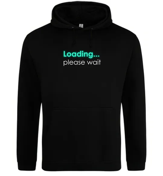 Мужская толстовка (худи) Loading...please wait Черный фото