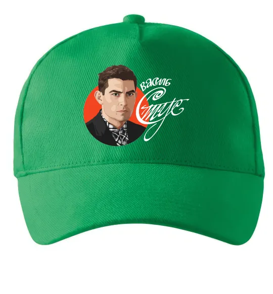 Кепка Стус Василь портрет та підпис Зеленый фото