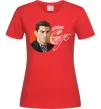 Женская футболка Стус Василь портрет та підпис Красный Женская футболка Стус Василь портрет та підпис Красный фото