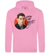 Мужская толстовка (худи) Стус Василь портрет та підпис Розовый фото