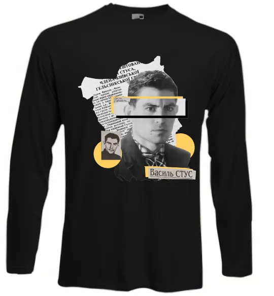 Лонгслив Василь Стус Черный фото