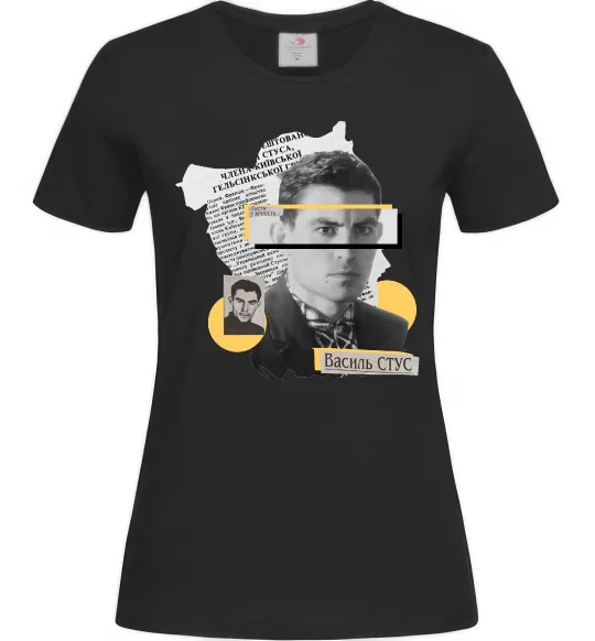 Женская футболка Василь Стус Черный фото