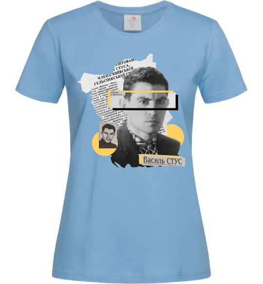 Женская футболка Василь Стус Голубой фото
