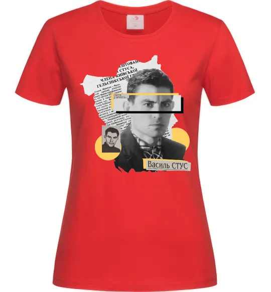 Женская футболка Василь Стус Красный фото