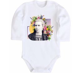 Детский боди Леся Українка з квітами