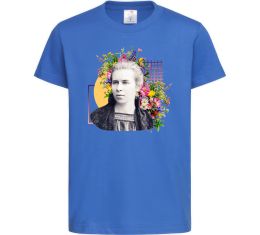 Детская футболка Леся Українка з квітами Детская футболка Леся Українка з квітами