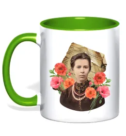 Чашка с цветной ручкой Чашка с цветной ручкой