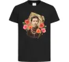 Детская футболка Леся Українка портрет з маками Черный Детская футболка Леся Українка портрет з маками Черный фото