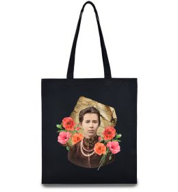 Еко-сумка Леся Українка портрет з маками