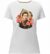Женская премиум футболка Леся Українка портрет з маками Белый Женская премиум футболка Леся Українка портрет з маками Белый фото