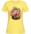 Женская футболка Леся Українка портрет з маками Лимонный Женская футболка Леся Українка портрет з маками Лимонный фото