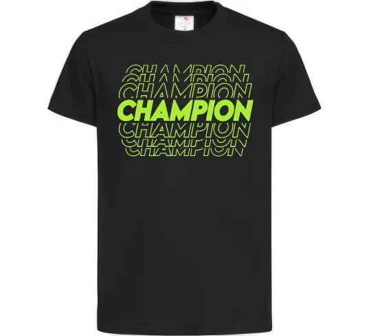 Детская футболка Champion Черный фото