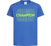 Детская футболка Champion Ярко-синий Детская футболка Champion Ярко-синий фото