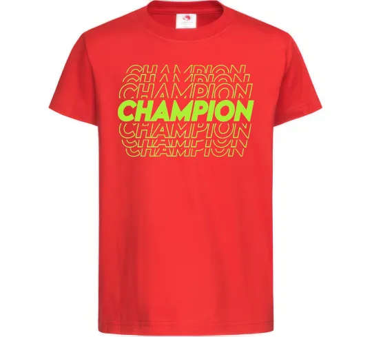 Детская футболка Champion Красный фото