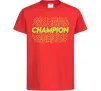 Детская футболка Champion Красный Детская футболка Champion Красный фото