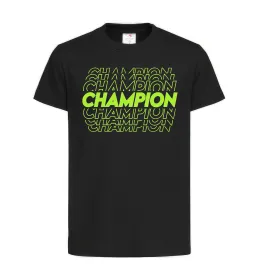 Дитяча футболка Champion Чорний фото