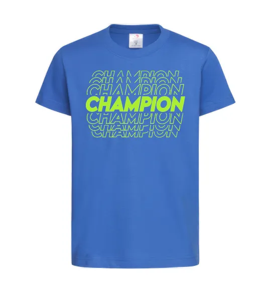 Детская футболка Champion Ярко-синий фото