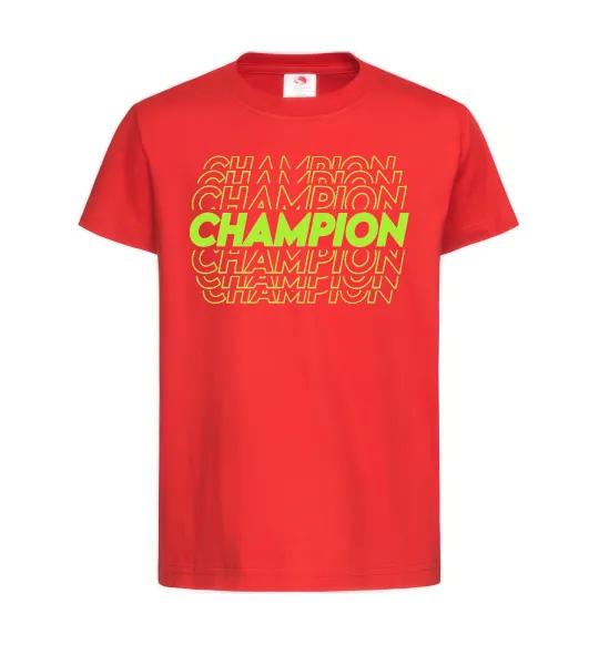 Детская футболка Champion Красный фото