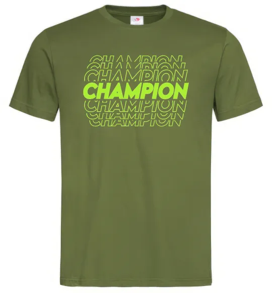 Мужская футболка Champion Оливковый фото