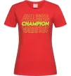 Женская футболка Champion Красный Женская футболка Champion Красный фото
