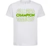 Детская футболка Champion Белый Детская футболка Champion Белый фото