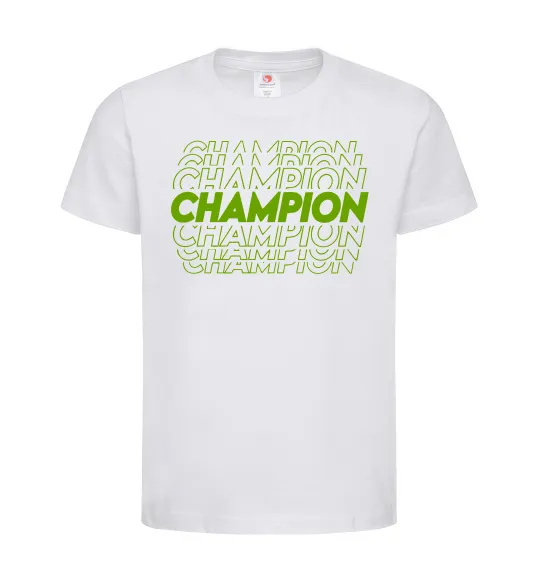 Детская футболка Champion Белый фото