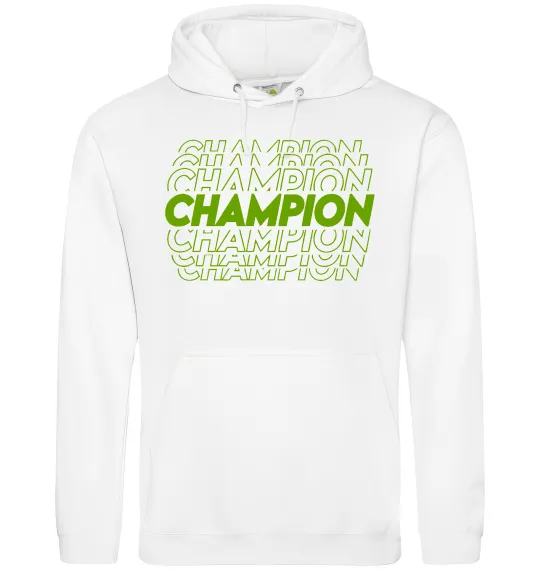 Мужская толстовка (худи) Champion Белый фото