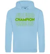 Мужская толстовка (худи) Champion Голубой фото