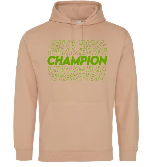 Женская толстовка (худи) Champion Песочный фото