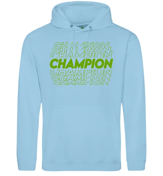 Женская толстовка (худи) Champion Голубой фото