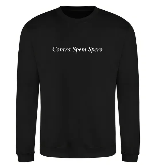 Світшот Contra Spem Spero Чорний фото