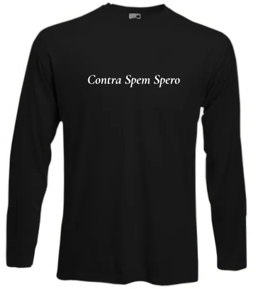 Лонгслив Contra Spem Spero Черный фото